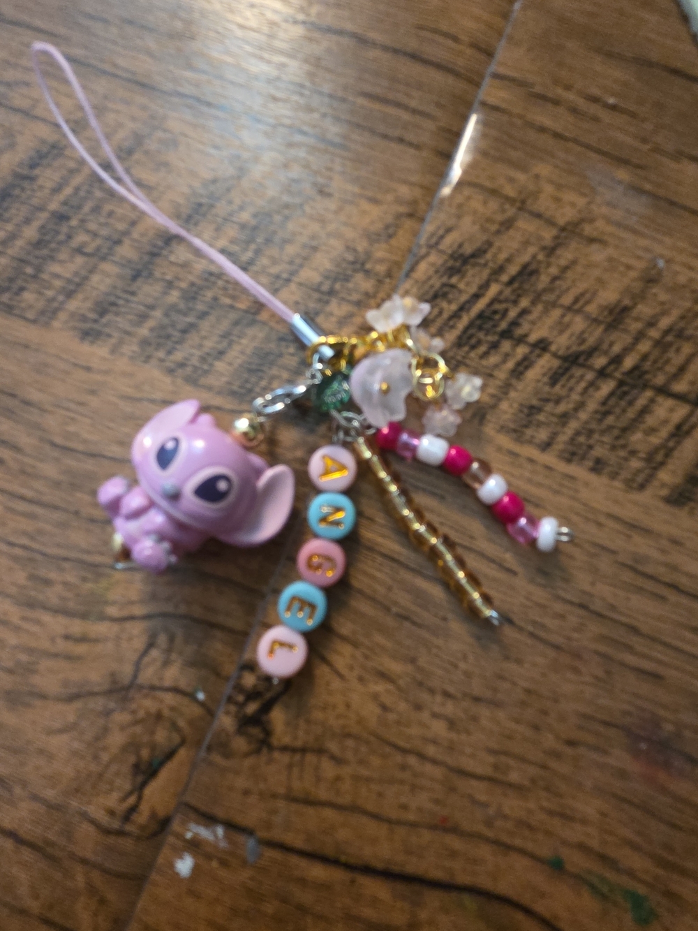 Hand Crafted Angel Squish-a-lots Dangle Phone Charm